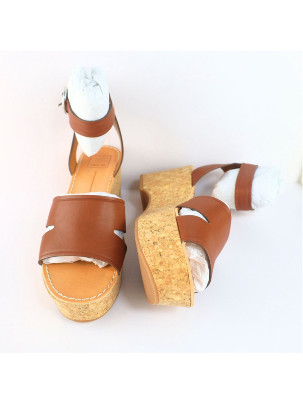 Dolce Vita Linda Cork Platform Slingback Sandal Brown Size 8.5- 0310 - Picture 8 of 14